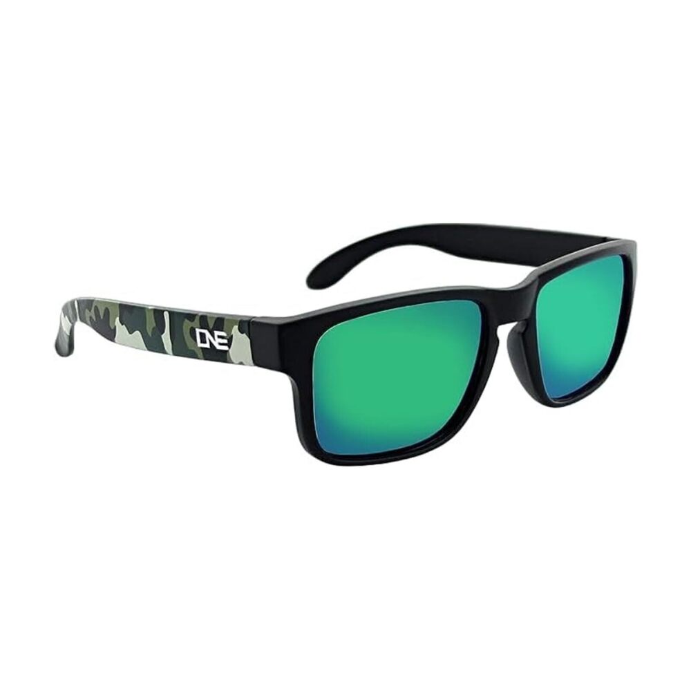 3272 Optic Nerve, Matte Black/Camo Polarized Smoke w/Green Mirror